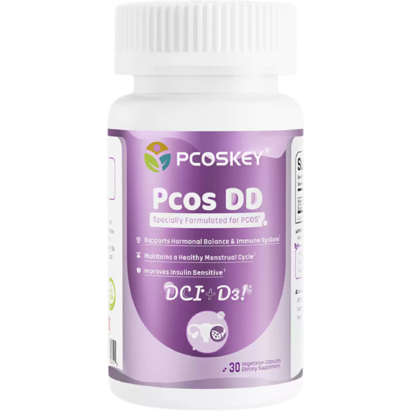 PCOSKEY®PCOS DD- DCI 600 mg VitaminD 1000iu 30 Veggie capsules