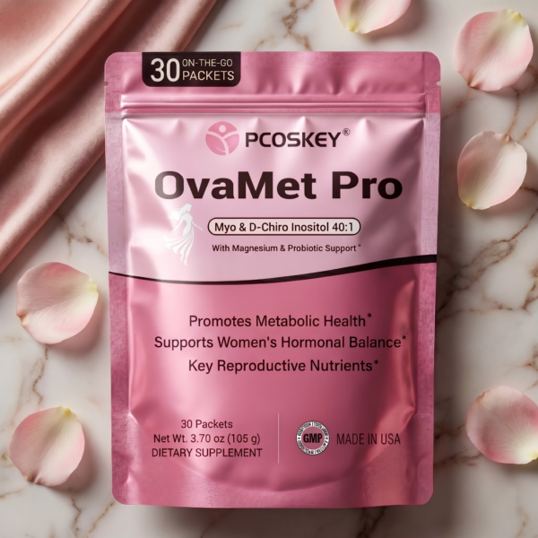 PCOSKEY®OVAMET PRO- 40:1 Inositols Magnesium Lactobacillus crispatus-30 packets