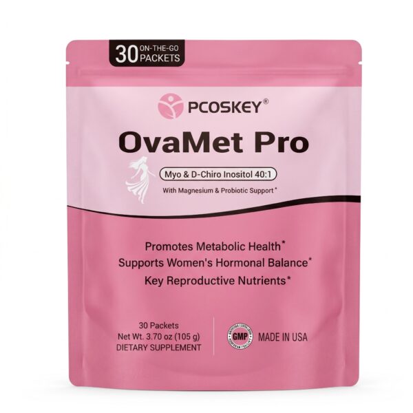 PCOSKEY®OVAMET PRO- 40:1 Inositols Magnesium Lactobacillus crispatus-30 packets