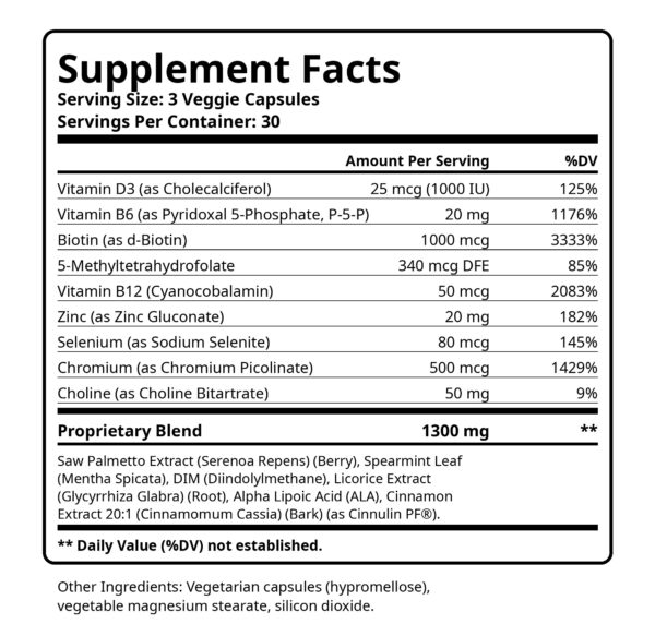img4-supplement-facts PCOSKEY® PCOSOVA for women – Hormone Balance Formula - 90 Vegan capsules